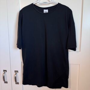 Zara Women’s Black Short Sleeve T-Shirt 100% Cotton Size Medium